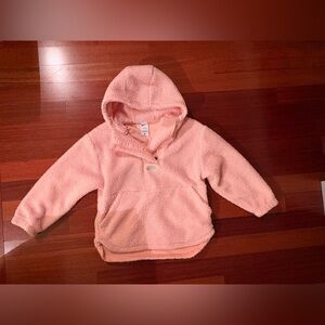 Nike Therma-FIT Women’s Pink Teddy Sherpa Jacket — Metallic Swoosh — M